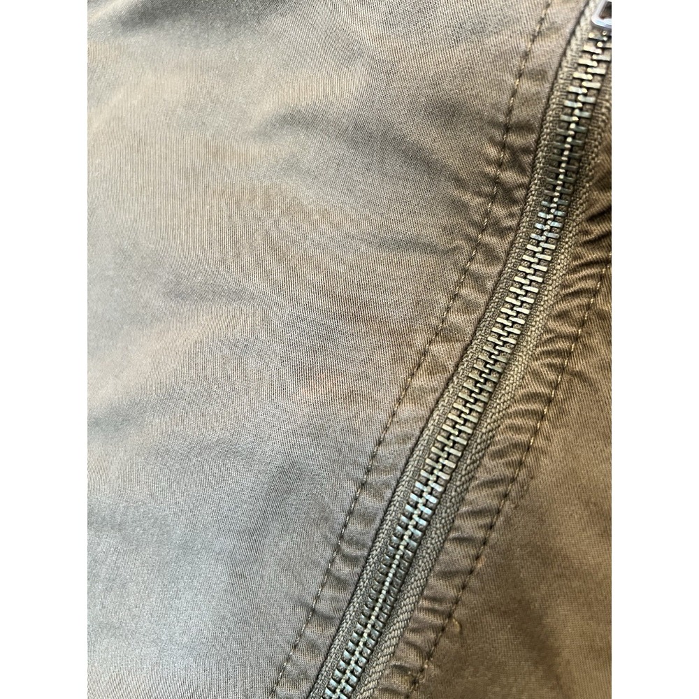 Hinge Olive Bomber Jacket Women's XS Zip Front Lightweight Seattle - Picture 6 of 12
